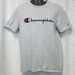 CHAMPION Gray Vintage T Shirt Mens SZ L